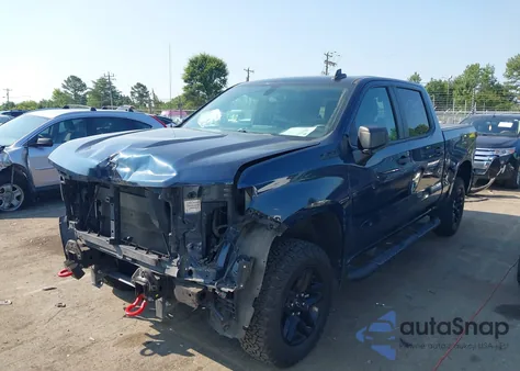 2020 Chevrolet Silverado 4Wd Short Bed Custom Trail Boss z USA, uszkodzony, nr VIN 1GCPYCEF9LZ163221